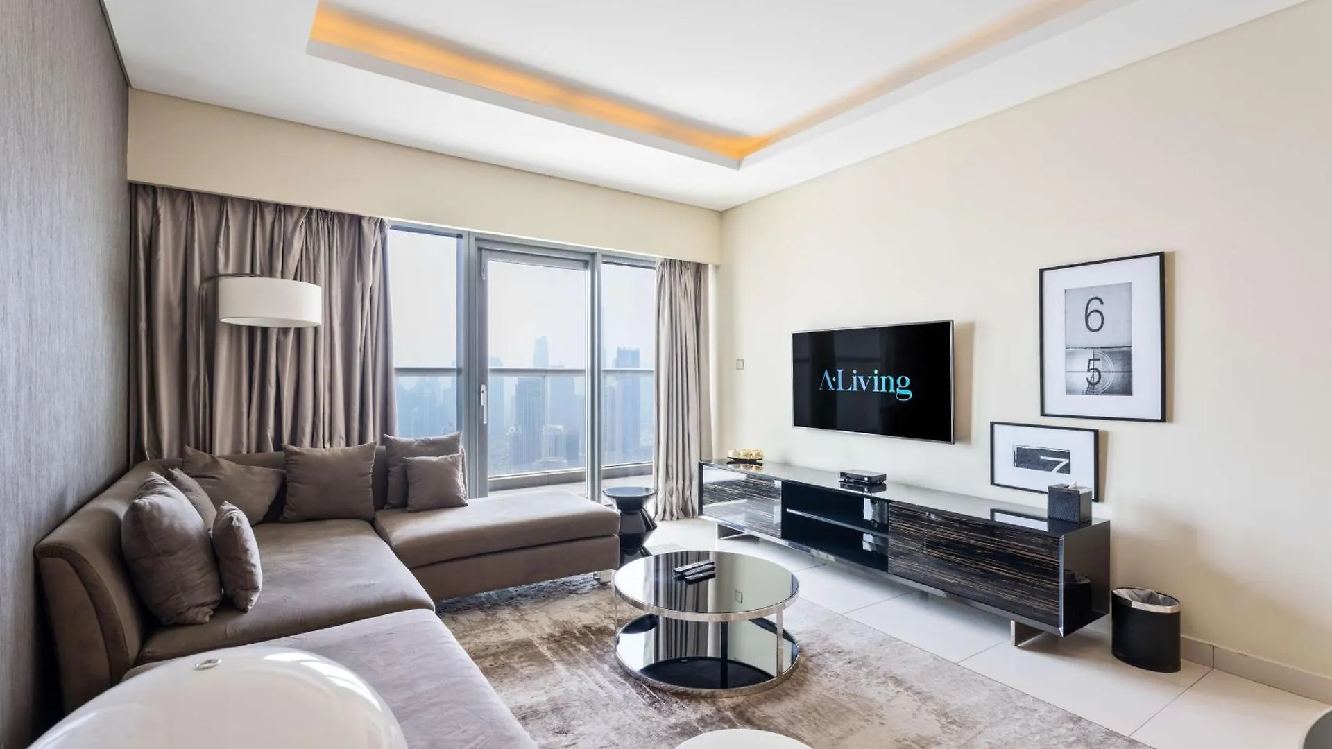 Aliving Supreme 2Br Paramount Towers Business Bay With Burj Khalifa View 6202 Dubai Apartment